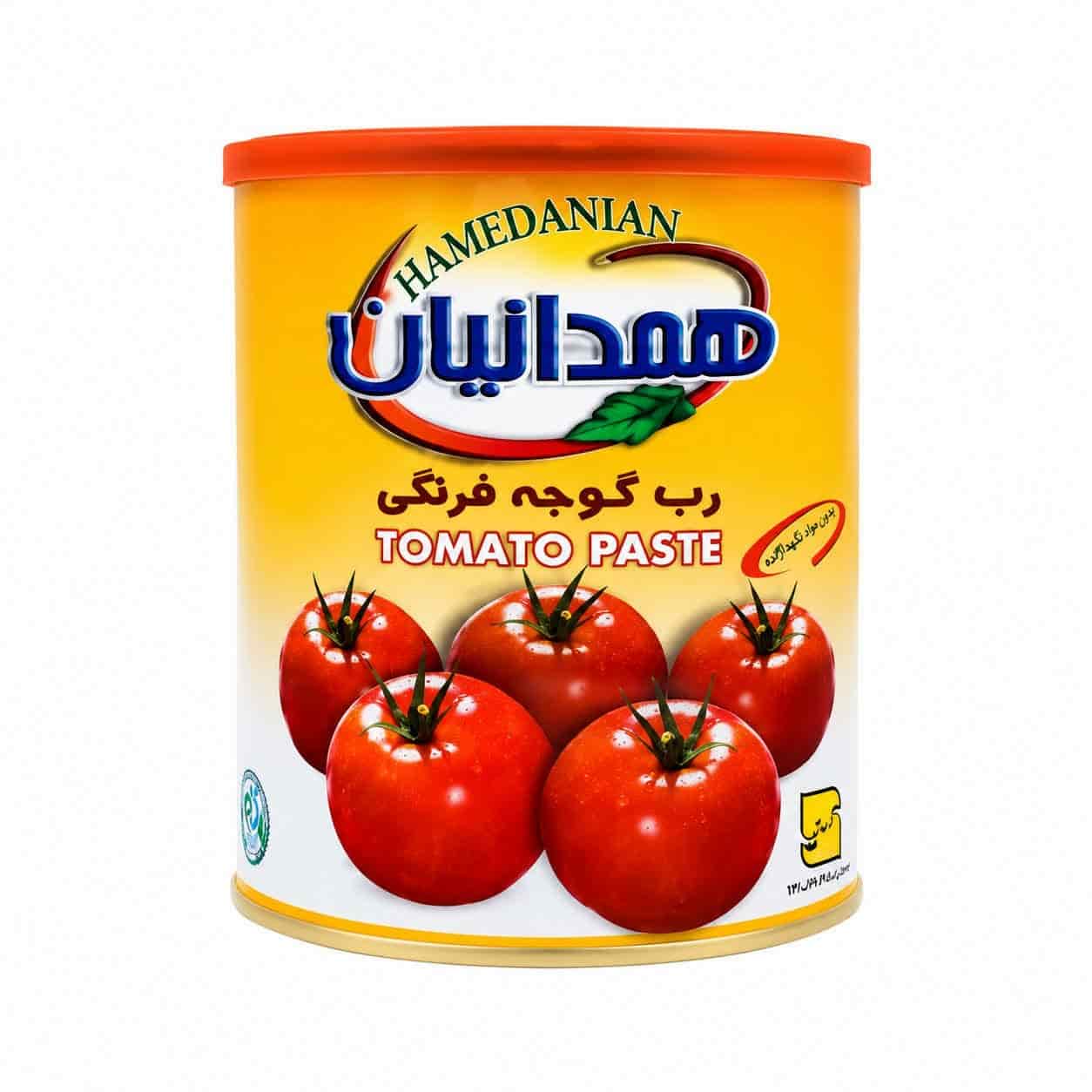 رب گوجه فرنگی800 گرمی همدانیان طعم اصیل خانگی